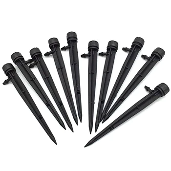 

100 Pcs Adjustable Flow Drip Emitters 360 Garden Lawn Irrigation System Transmitter Nursery Ground Sprinkler For 4/7mm Hose