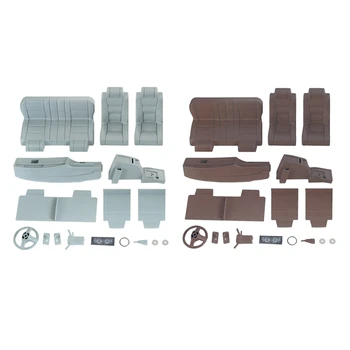 

RC Car Shell Body Kit Electric Steering Wheel for 1/10 RC Crawler Car TRX4 SCX10for Land Cruiser LC80 Pajero