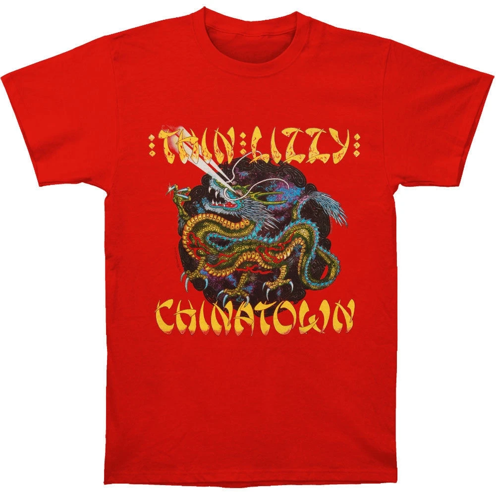 

Thin Lizzy Men Chinatown T-shirt X-Large RedNew T Shirt Spring Summer