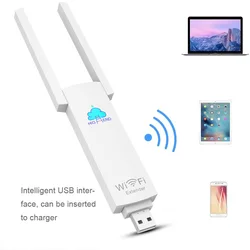 Répéteur/amplificateur de Signal wi fi USB Portable, 300Mbps, double antenne, pour extension de la portée du Signal, routeur sans fil 