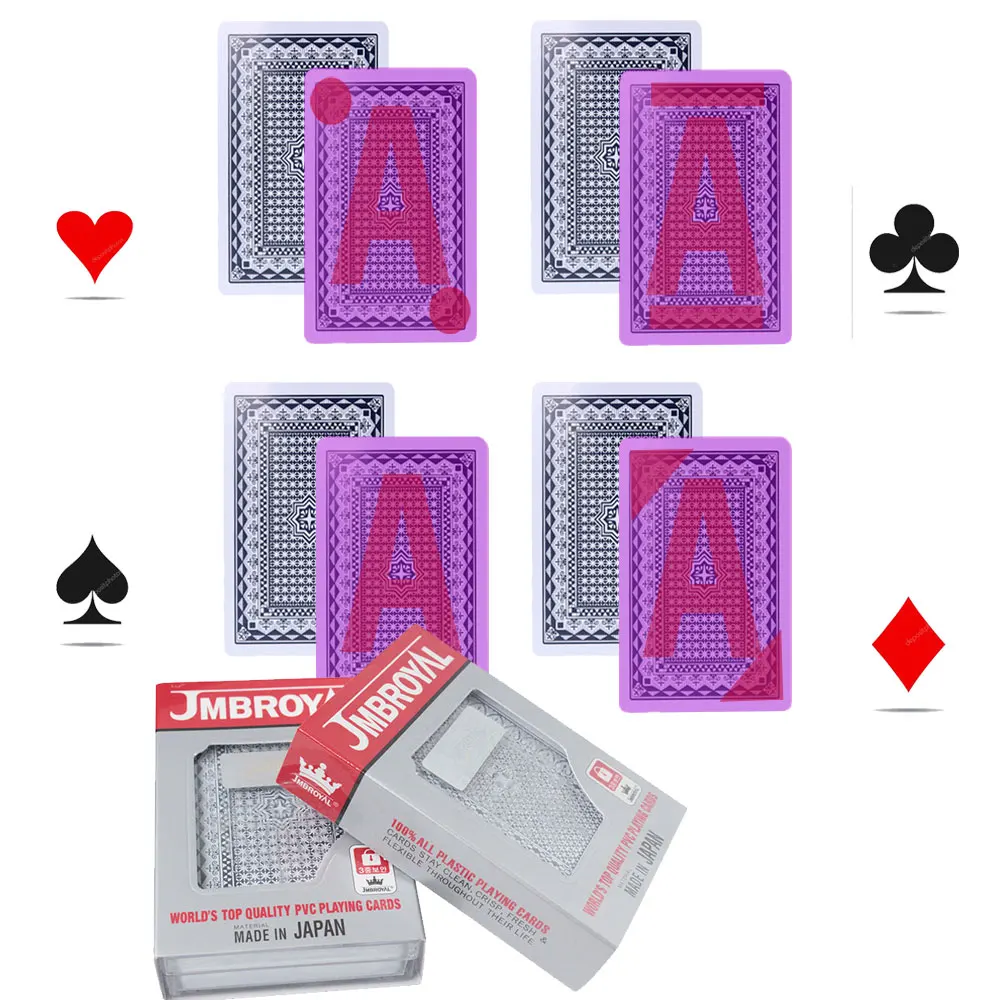

plastic playing card for infrared Contact lenses marked card poker lenses magic device Decks jmbroyal imported from Japan