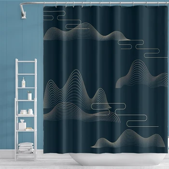 

Anstract Mountain Scenery Shower Curtain Bathroom Waterproof Polyester Shower Curtain Curtain for Bathroom Shower Home Decor