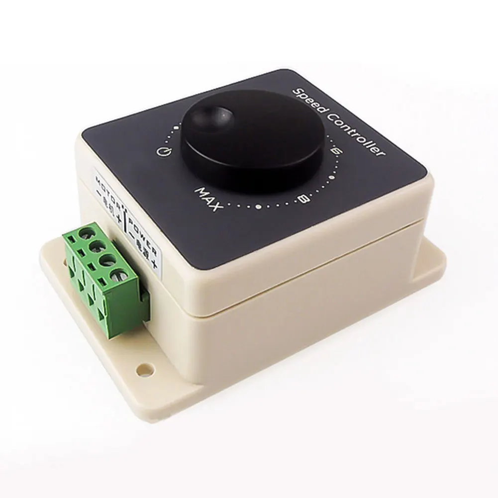 

PWM 12V-48V 20A DC Motor Adjustable Speed Controller Regulator Switch C66