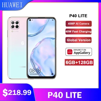 

Global Version Huawei P40 lite 6GB 128GB Smartphone 48MP AI Cameras 6.4'' FHD Screen Kirin 810 Octa Core 40W QC الهاتف الخلوي