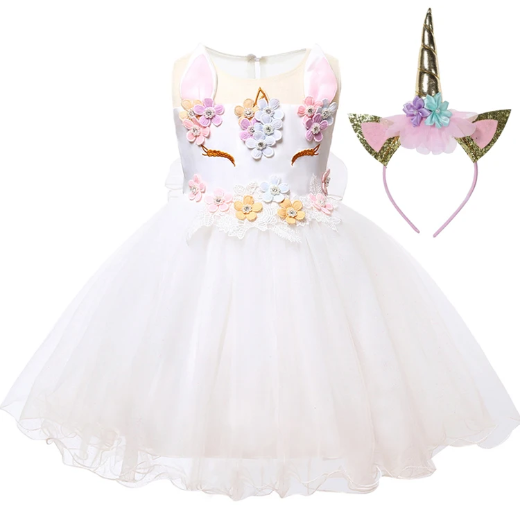 Повязка на голову с единорогом для новорожденного детского дня рождения|Платья| |