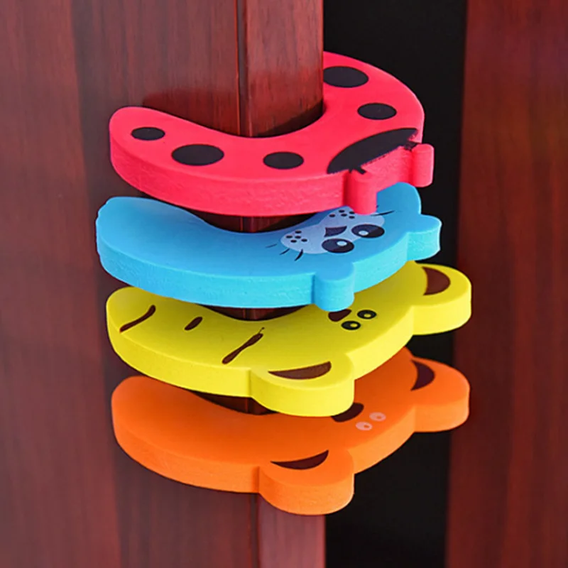

5 styles Door Stops Cartoon Animal Door Stopper Doorknob Wall Protection Children Savor Shockproof Children Finger Protect