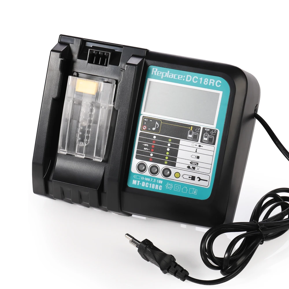 Skup DC18RCT akumulator litowo jonowy ładowarka dla Makita 14.4V 18V BL1830 Bl1430 DC18RC DC18RA