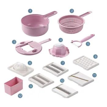 

Multi-function vegetable cutter kitchen artifact potato shreds shredded artifacts household grater potato slicer