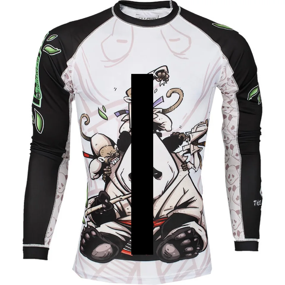 Jiu Jitsu мужские Bjj Rashguard ММА Футболки с длинным рукавом GI кикбоксинг муай тай