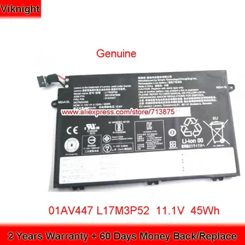 

Genuine 11.1V 45Wh 01AV447 L17M3P52 Battery for Lenovo ThinkPad R480 E480 E580 E58016CD E5801JCD 3ICP65490 SB10K97608