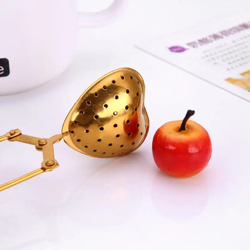 Stainless Steel Kitchen Shell Star Heart Shaped Tea Strainers Seasoning Infuser Coffee Tea Filter Balls LX8746