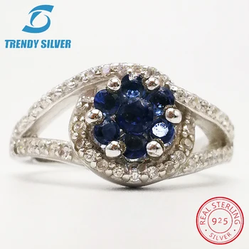 

vintage rings silver real 925 sterling jewelry for women rose gold with stone zircon solid elegant