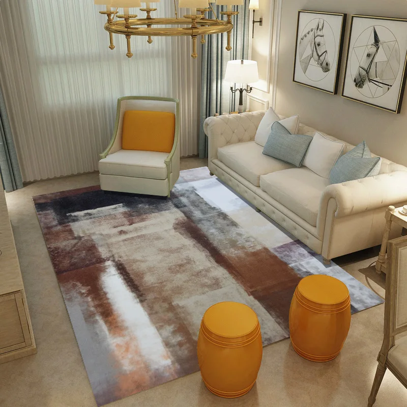 

New Design Nordic Abstract Ink Painting Carpet For Living Room Bedroom Anti-slip Large Rug Floor Mat Kitchen Carpets Area Rugs