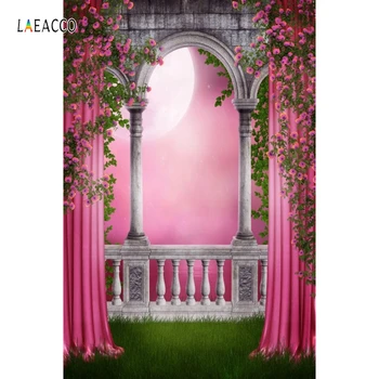 

Laeacco Girl Princess Curtain Palace Moon Scene Wedding Photography Backgrounds Custom Photography Backdrops For Photo Studio
