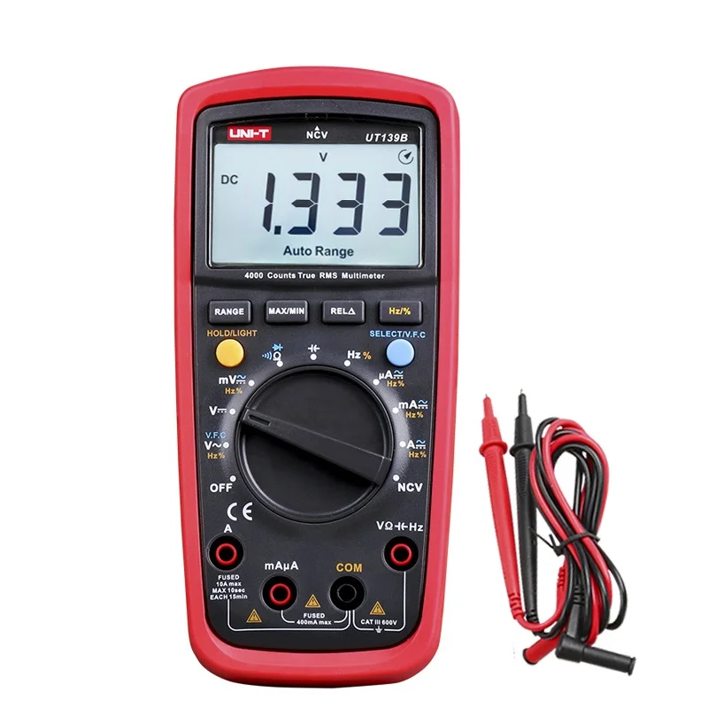Цифровой мультиметр UNI-T UT139B True RMS/Измерение частоты VFD переменного тока/проверка