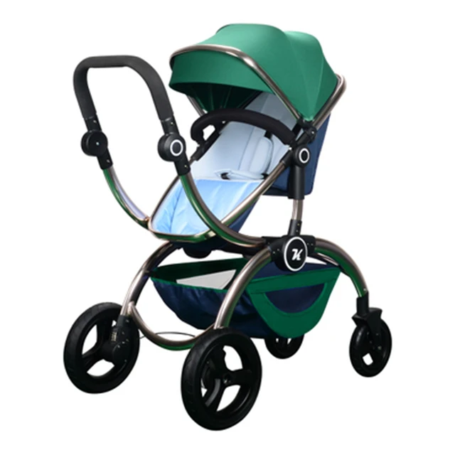 $US $348.25  High Landscape Baby Stroller Poussette Kinderwagen Baby Pram Children Trolley Folding Baby Carriage