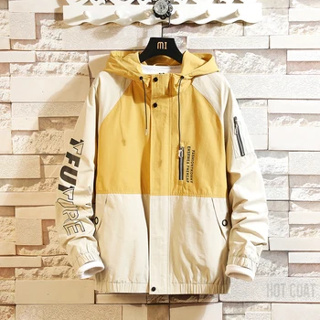 

M-3XL Mens Jackets And Coats Streetwear Bomber Jacket Men Windbreaker Fashions Clothes Cargo Jackets Men