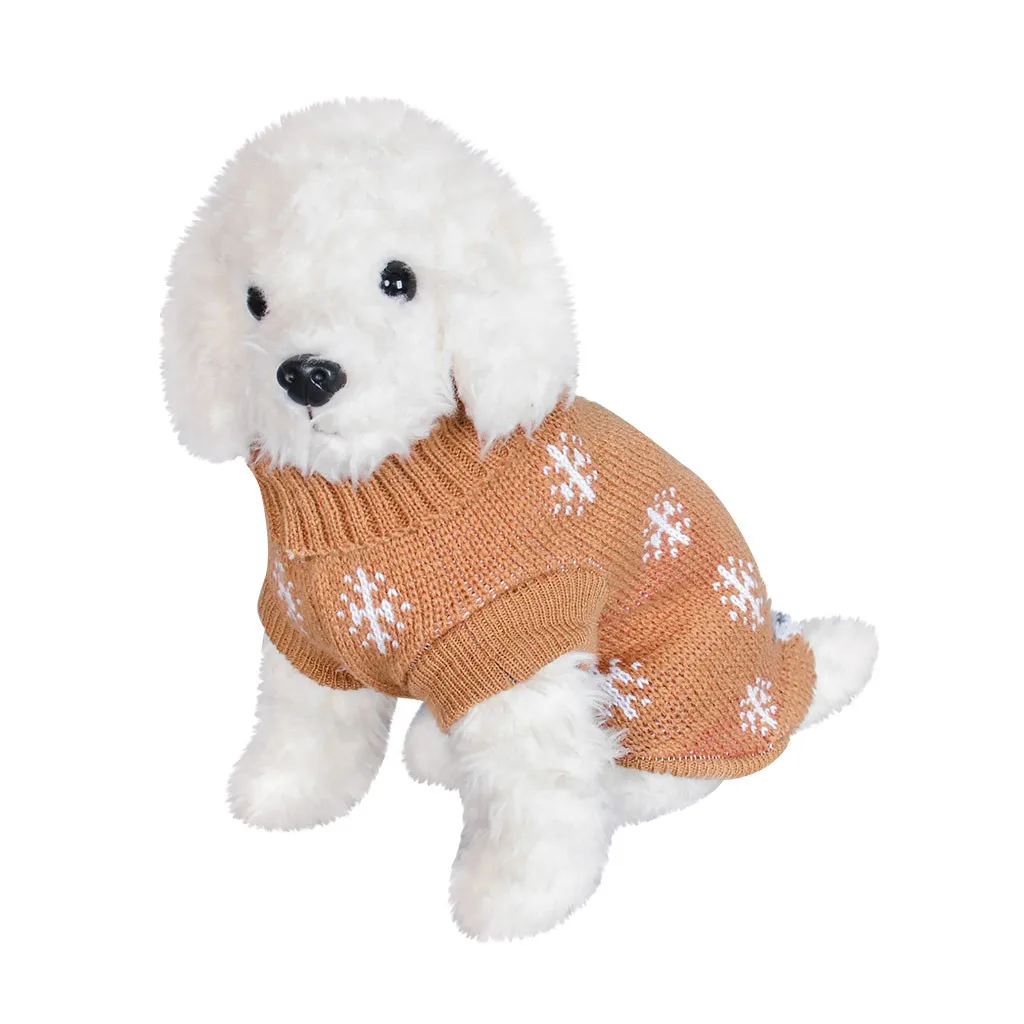 Pet Dog Cat Winter Warm Turtleneck Christmas Sweater Costume Apparel Dog Clothes Mascotas Accessories Puppy Jumpsuit Jacket