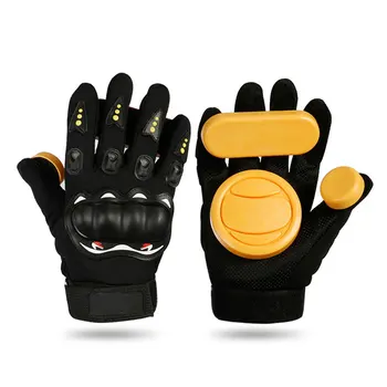 

Skateboard Brake Gloves Downhill Foam Black Longboard Protector Armguard Skateboard Gloves Thicker Slider Slide Professional