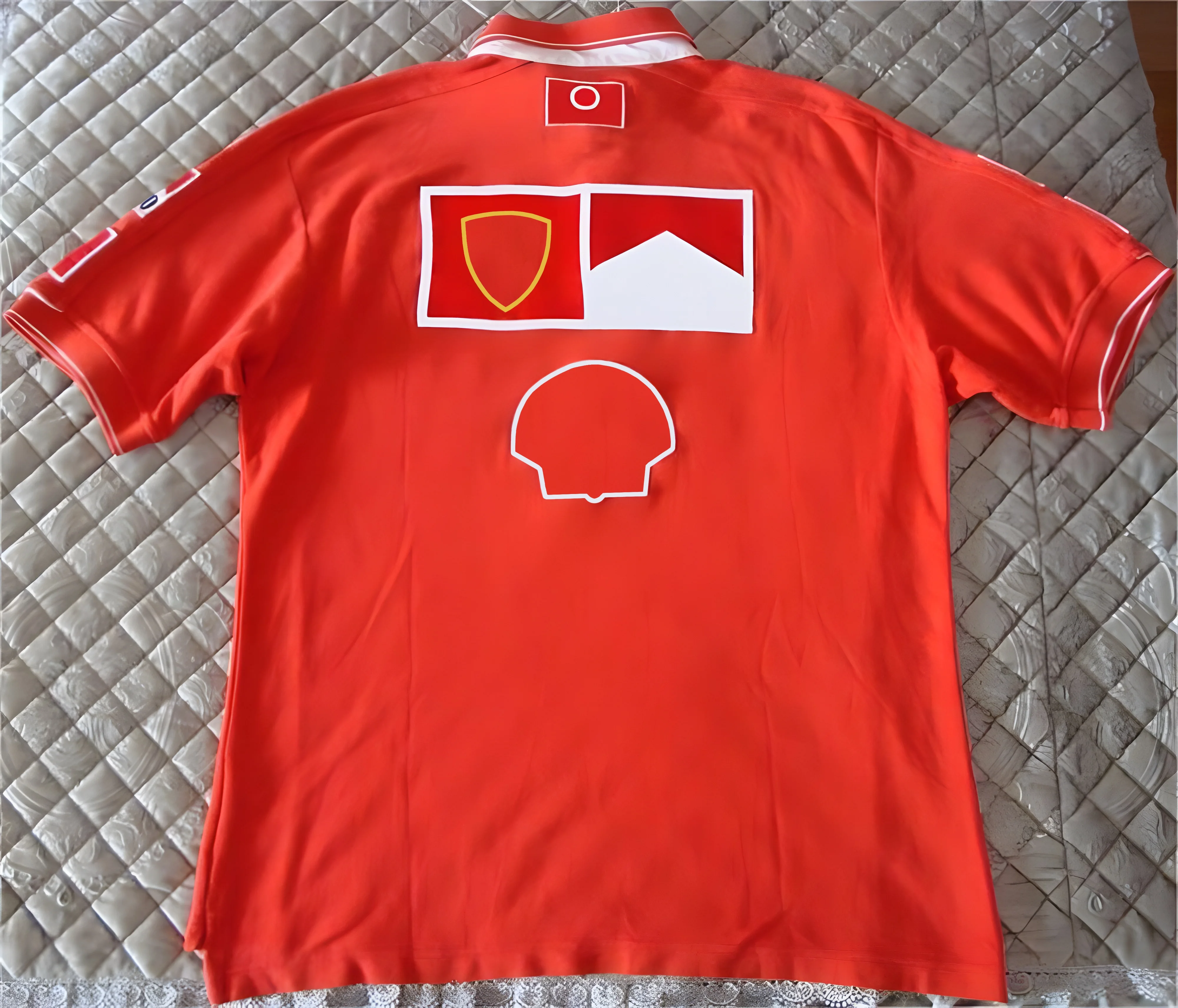 Hot sale F1 Formula One racing suit lapel POLO shirt clothes team work clothes short-sleeved T-shirt men's customization