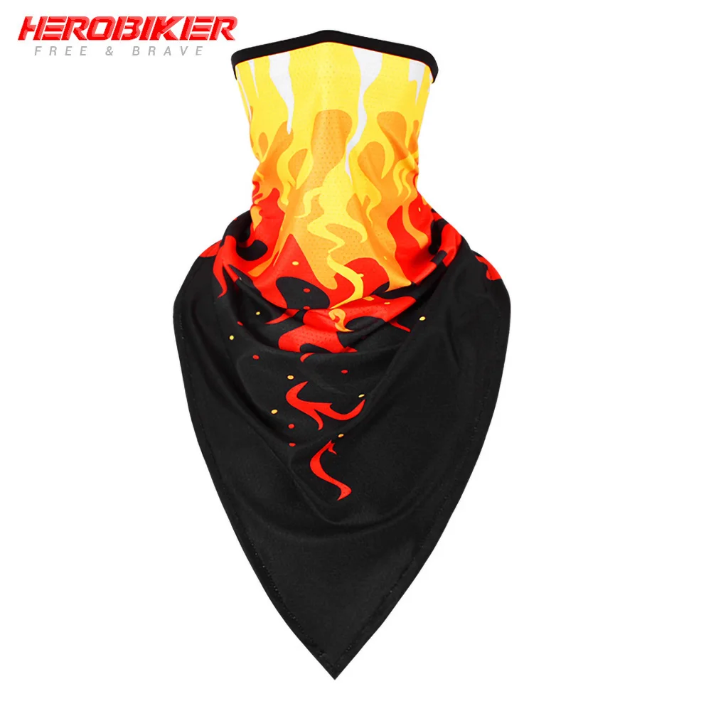 color08 HEROBIKER, Балаклава, мотоциклетная маска для лица, дышащая мотоциклетная маска, мотоциклетная многофункциональная мотоциклетная полумаска, быстросохнущая мотоциклетная маска - Цвет: color08