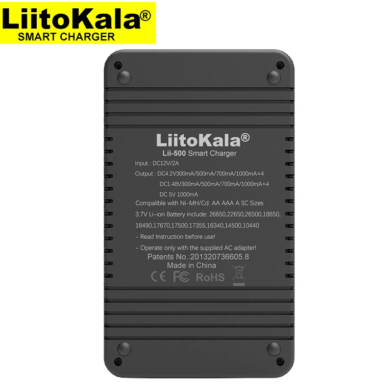 Ceny Liitokala Lii 500 18650 ładowarka, do ładowania 18650 1.2V 3.7V 3.2V 3.85V AA AAA 26650 16340 25500 NiMH ładowarka do baterii litowej