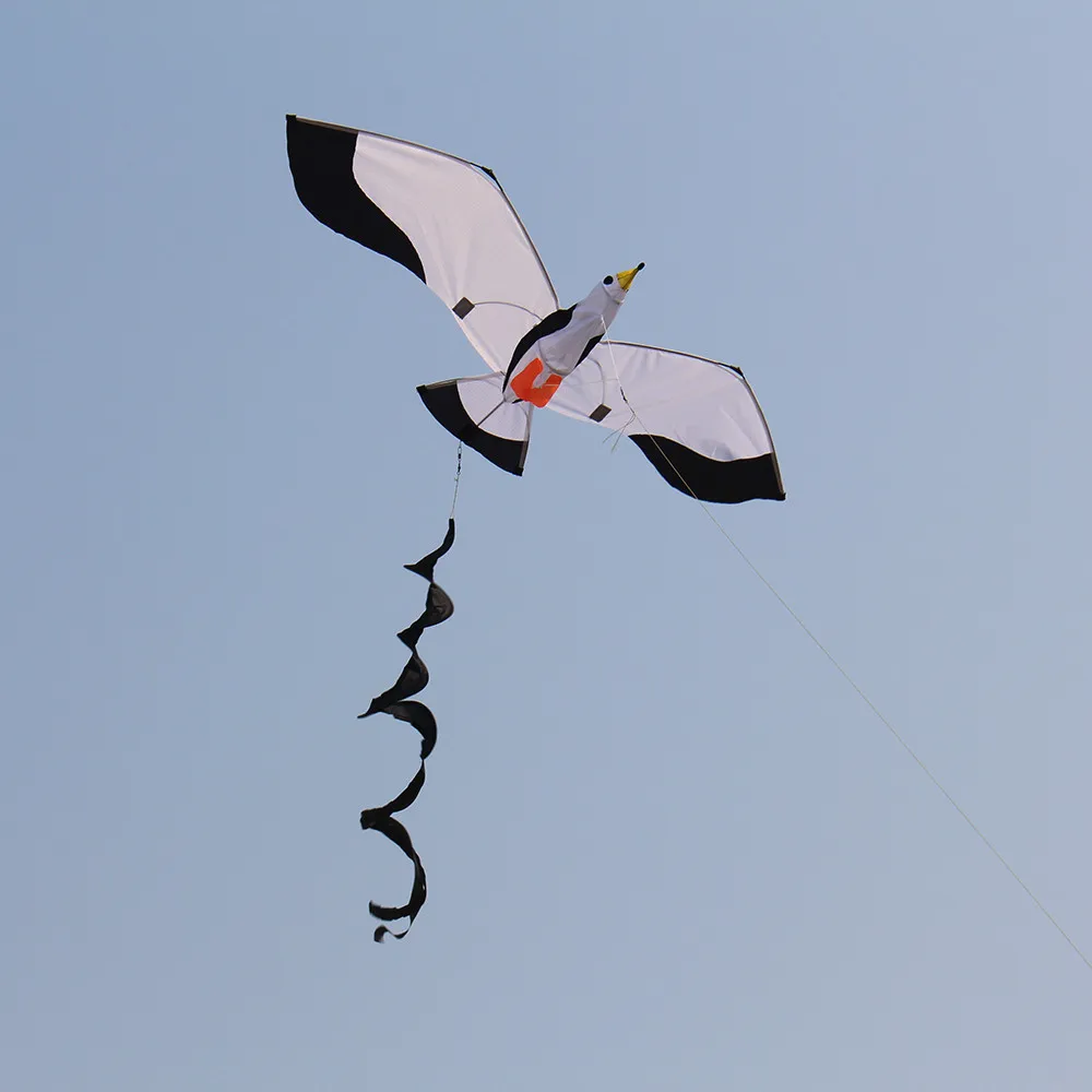 3D Чайка 100 м воздушный змей с одним леером и хвостом воздушный змей открытый Забавный игрушечный воздушный змей Семья Открытый спортивные игрушки Дети Новые vlieger Z108