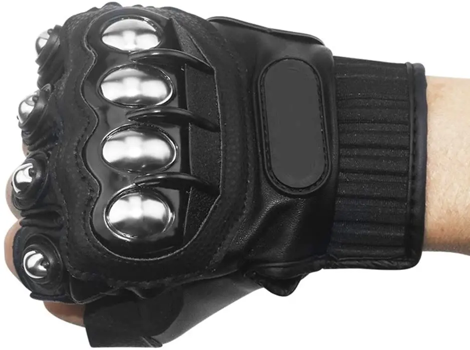 Taktische Handschuhe für Motorradfahren, Stahl, Sicherheit, Schlagring, Knöchelschutz, Outdoor, Radfahren, Rennen, Fahrradfahrer, Selbstverteidigung – Detail 15