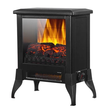 

SF512-14A 14 inch 1400w Freestanding Fireplace with 3 Button Fake Wood Single Color Household DTT88