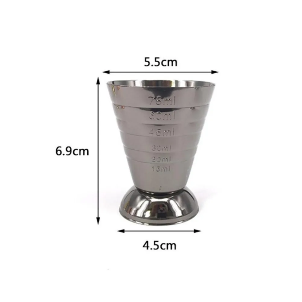 Bar Cocktail Jigger Three Scales Coffee Measuring Jigger Magic Jigger Stainless Steel Practical Measure Jigger Bar Tool