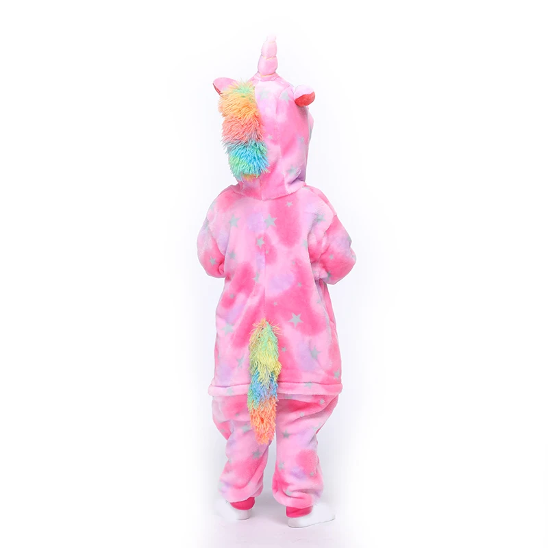 Kids Kigurumis Animal Pegasus Baby Clothes Boys Girls Unicorn Toddler Onesie Romper Child Carnival Clothing Onepiece Costume