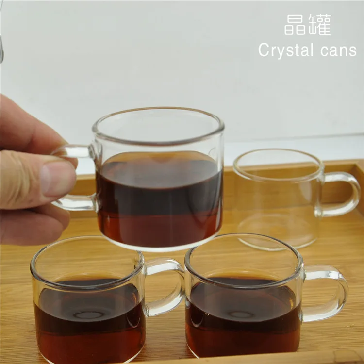 Creative Glass Teacup Customizable Borosilicate with Handle Transparent Tea Cup Home Daily Glass Small Teacup Wholesale