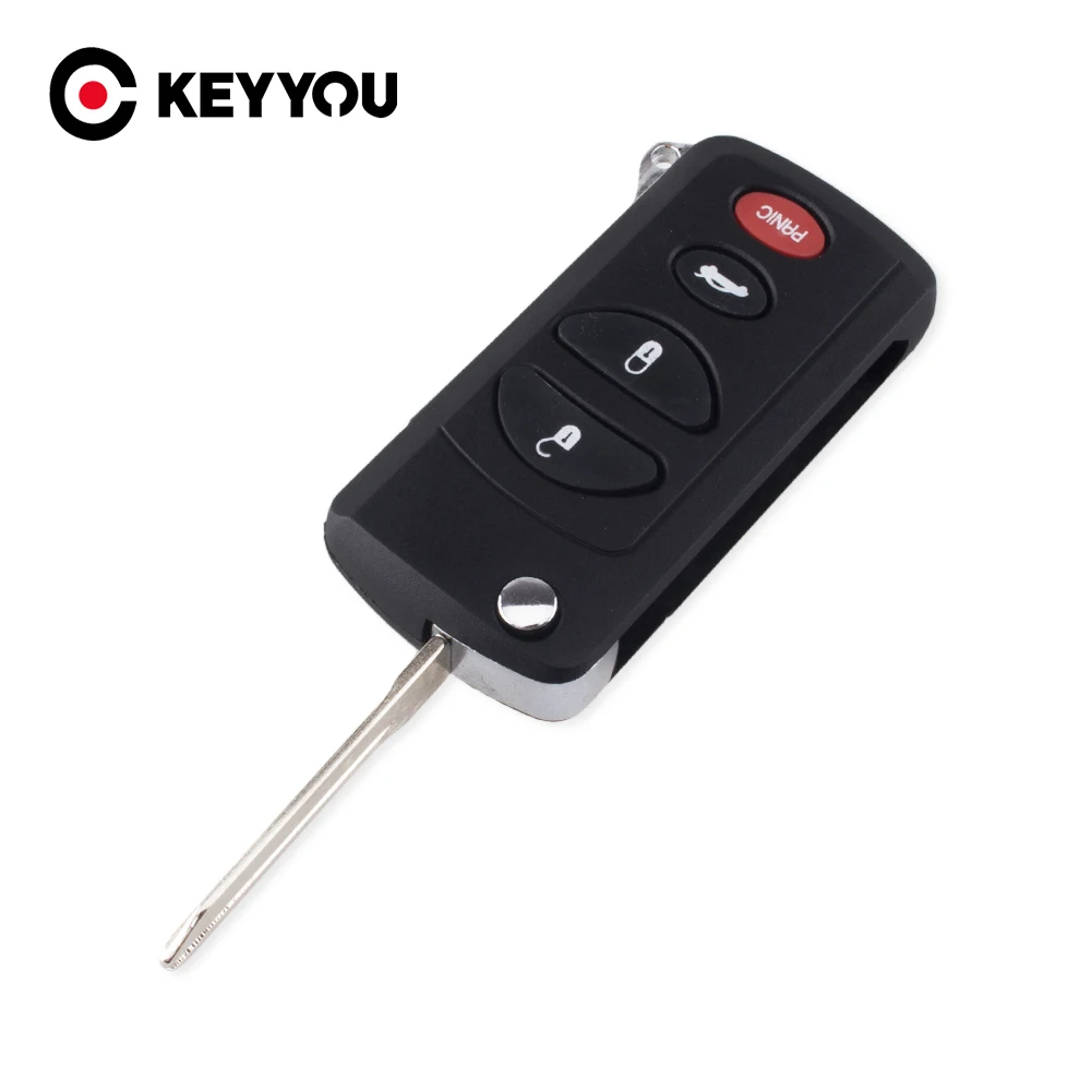 KEYYOU 4 кнопки дистанционного складного автомобильного ключа оболочка Крышка