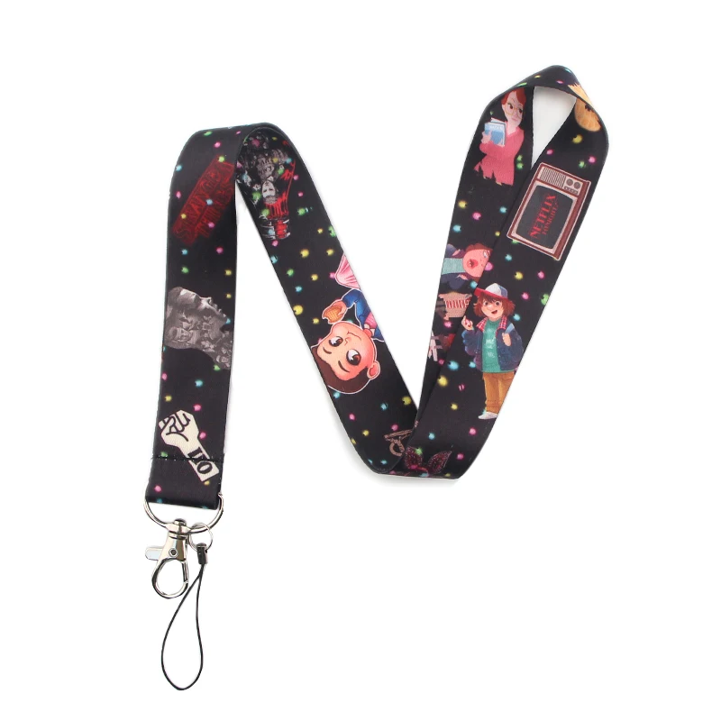 PC211 странные вещи tv Lanyards держатель удостоверения личности ID карта пройти Мобильный телефон ремни значок брелок для ключей