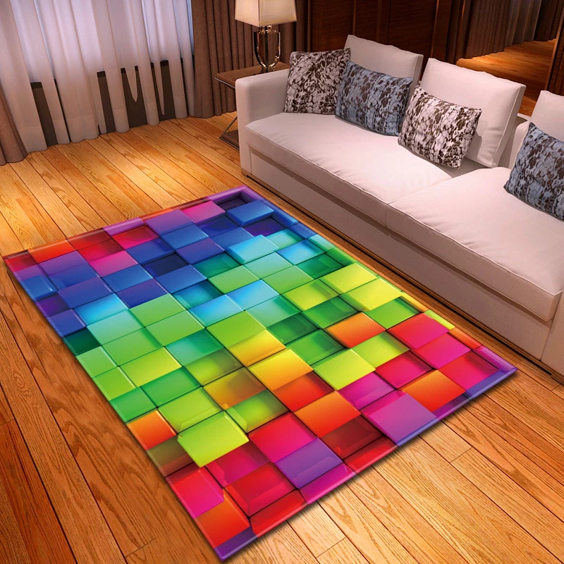 alfombra colorida 3d para sala de estar dormitorio alfombras grandes alfombra suave para sala de juegos sala de juegos decoracion del hogar