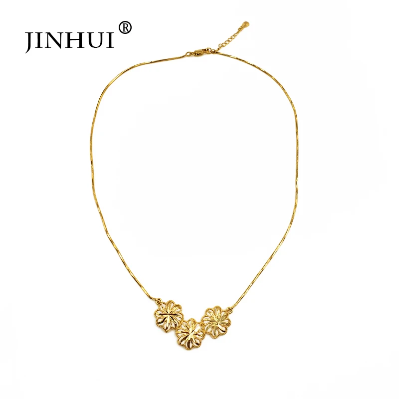 JINHUI Модные женские золотые ювелирные ожерелья с кулоном 45 см цепочка подарки для подружки вечерние свадебные украшения