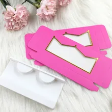 20 шт./лот 50 шт./лот пустые Ресницы упаковка мягкая бумага Lash Box пользовательская Личная этикетка