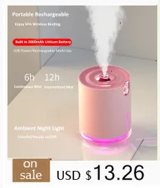 340MLAir увлажнитель Романтический светодиодный мягкий силиконовый USB арома-диффузор С КАКТУСОМ для домашнего офиса автомобиля ароматерапия Humidificador