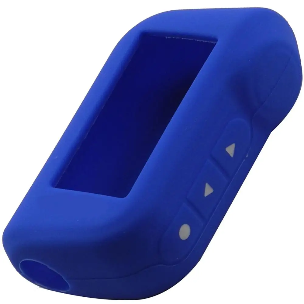 Dark Blue 15ps jingyuqin силиконовый чехол для ключей для Starline A93 A63 Русская версия двухсторонняя Автомобильная сигнализация ЖК-пульт дистанционного управления брелок крышка - Название цвета: Dark Blue