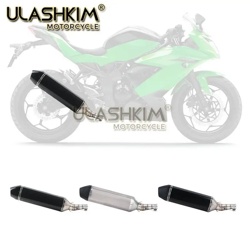 Мотоциклетная выхлопная контактная средняя труба для Kawasaki Z250 2008- Ninja 300 2013- Ninja 250R 2008