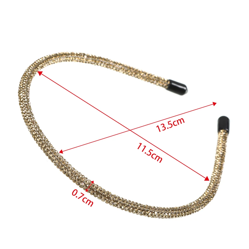 Levao Shiny Rhinestone Headband For Girls 2022 New Multicolor Hair Band Hoop Bezel Hair Accessories Headwear