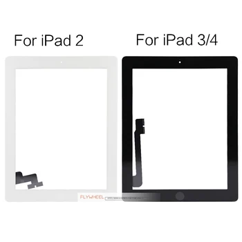 

10pcs Touch Screen Replacement Assembly Digitizer Parts For iPad 2 3 4 A1395 A1416 A1458 A1460 A1430 With a Set Tools + Sticker