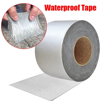 

Width 10CM Aluminum Foil Tape Self Adhesive High Temperature Resistance Waterproof For Roof Pipe Repair Home Renovation Tools