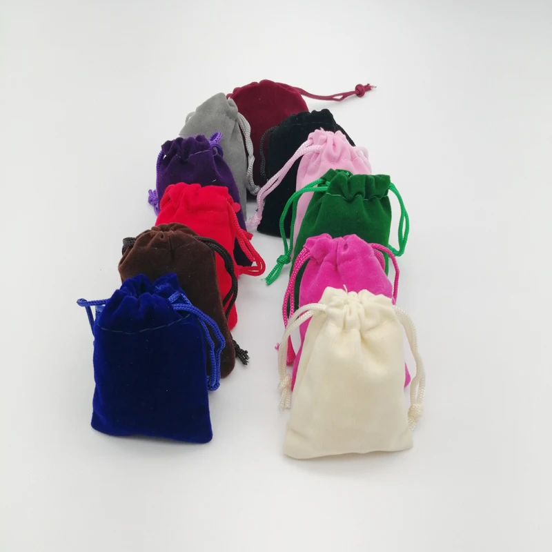 

30pcs Velvet Jewelry Display Bags Velvet Bags Jewellery Pouches Drawstring Gift Bag for Jewlery Packaging Display Storage Bags