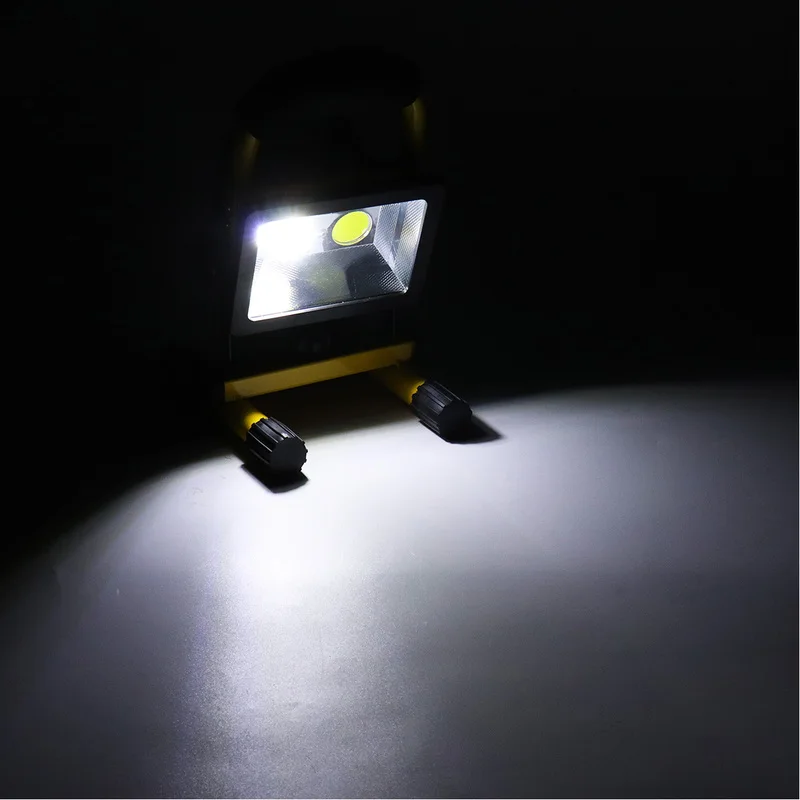 COB Portable Lanterns Waterproof Portable Floodlights Work Lights With Adapter Outdoor Emergency Camping Hiking Lantern