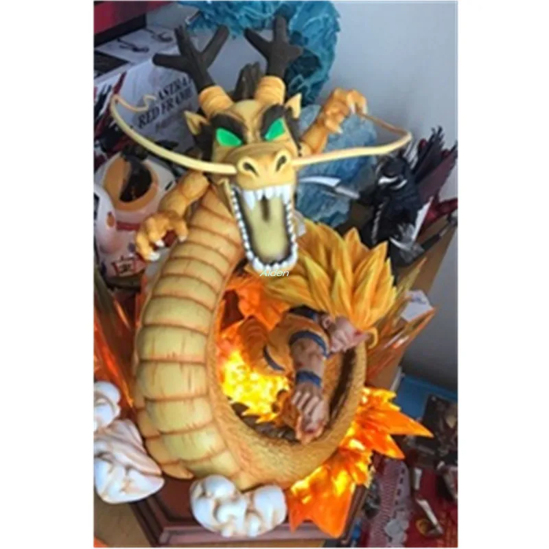 Статуя Dragon Ball Z 24 дюйма супер сайян грудь кулак дракона полный длинный портрет