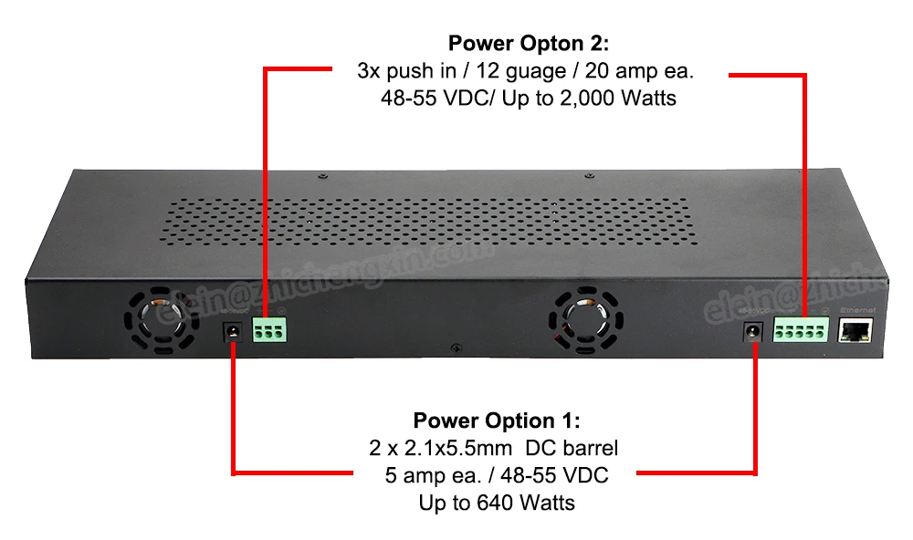 GBT-24-M Gigabit 24 Port IEEE 802.3bt Managed PoE Injector OLED Dispaly ...