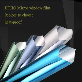 

HOHOFILM 152cmx50cm Mirrored Window Film Solar Tint Reflective One way Mirror sun block Glass Sticker home window tint