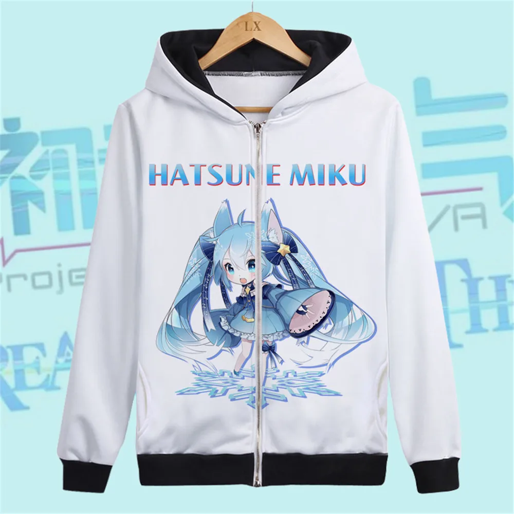 Style6 Hatsune Miku/толстовка с капюшоном; Верхняя одежда; пальто; женская одежда; карнавальный костюм; Одежда для девочек; утепленные пальто на молнии и куртки - Цвет: Style6