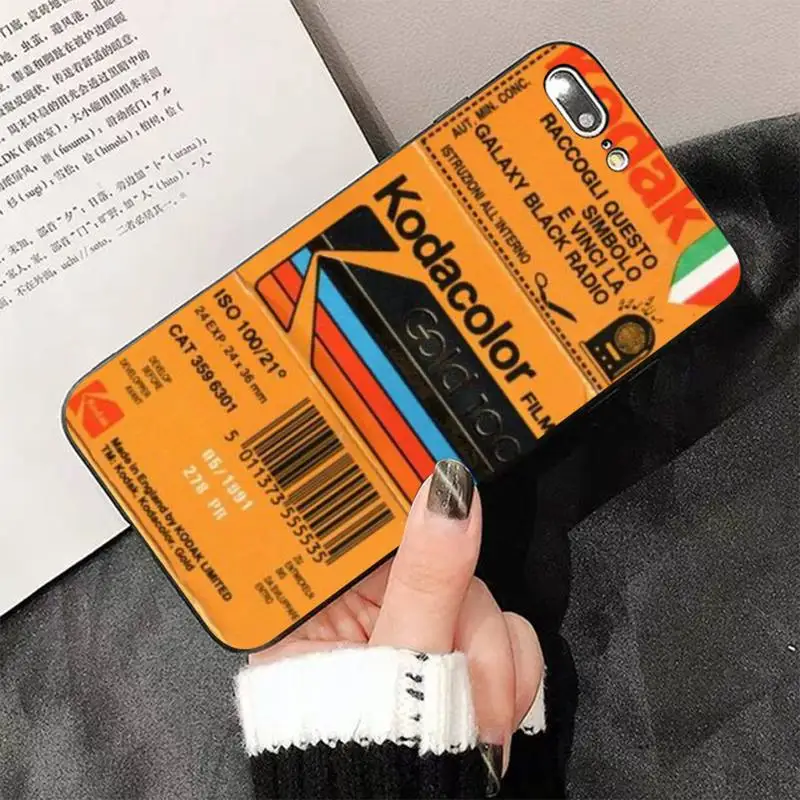 TOPLBPCS Japanese brand film Fashion Soft Kodak Black Cell Phone Case for iPhone 8 7 6 6S Plus X 5 5S SE 2020 XR 11 pro XS MAX